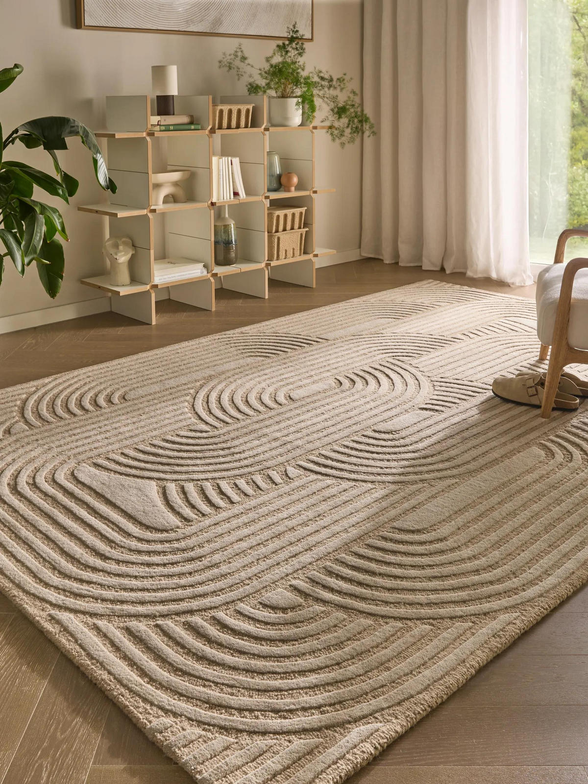 VOLNENA preproga Nuria Bež 120x170 cm - bež, tekstil/naravni materiali (120/170cm) - benuta Pure