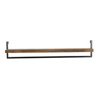 WANDREGAL Maddison Braun 120/18/24 cm - Braun, Metall (120/24/18cm) - Light & Living