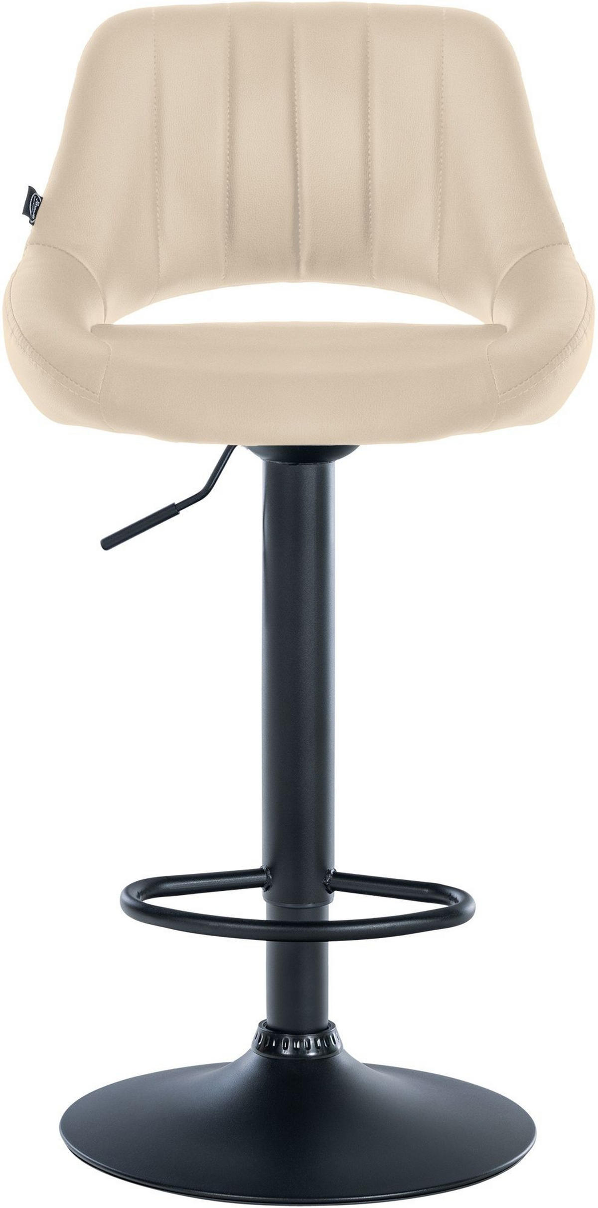 BARHOCKER Milet 85x47x48 cm creme - Creme, Leder (47/85/48cm) - furnicato