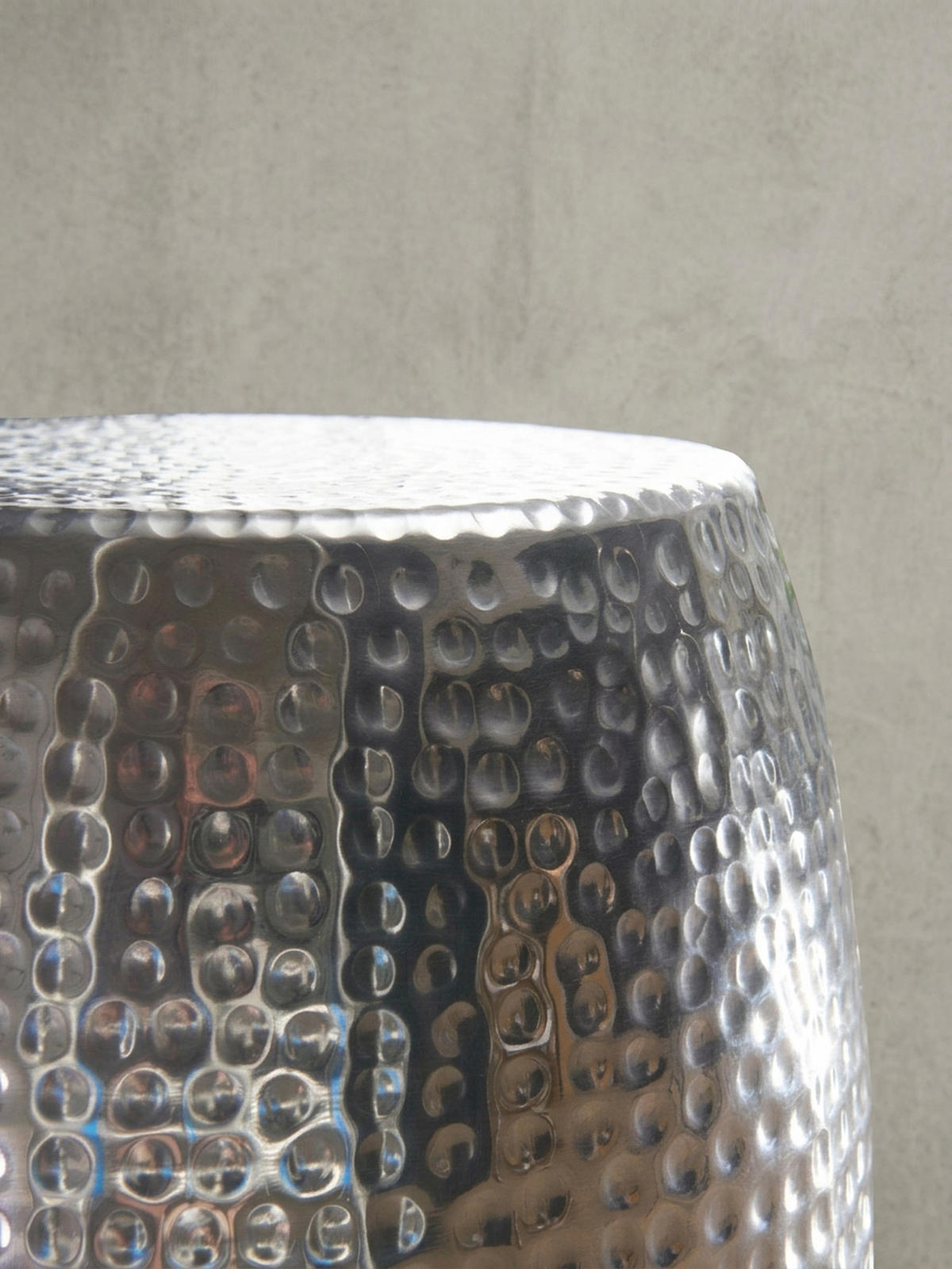 BEISTELLTISCH Aluminium Orientalisch ENNS, Silber 30x30x49 cm - Silberfarben, Metall (30/30/49cm) - KADIMA DESIGN