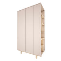 SKŘÍŇ 2DVEŘOVÁ Romy Béžová - béžová, kompozitní dřevo (115/190/50cm) - Petits-meubles