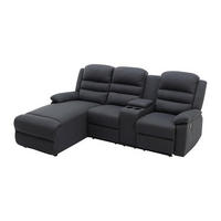 RELAXSOFA - 4 Personen-Sitzer - Stoff - Anthrazitgrau - - Anthrazit, Textil (231/102/172cm) - Vente-Unique