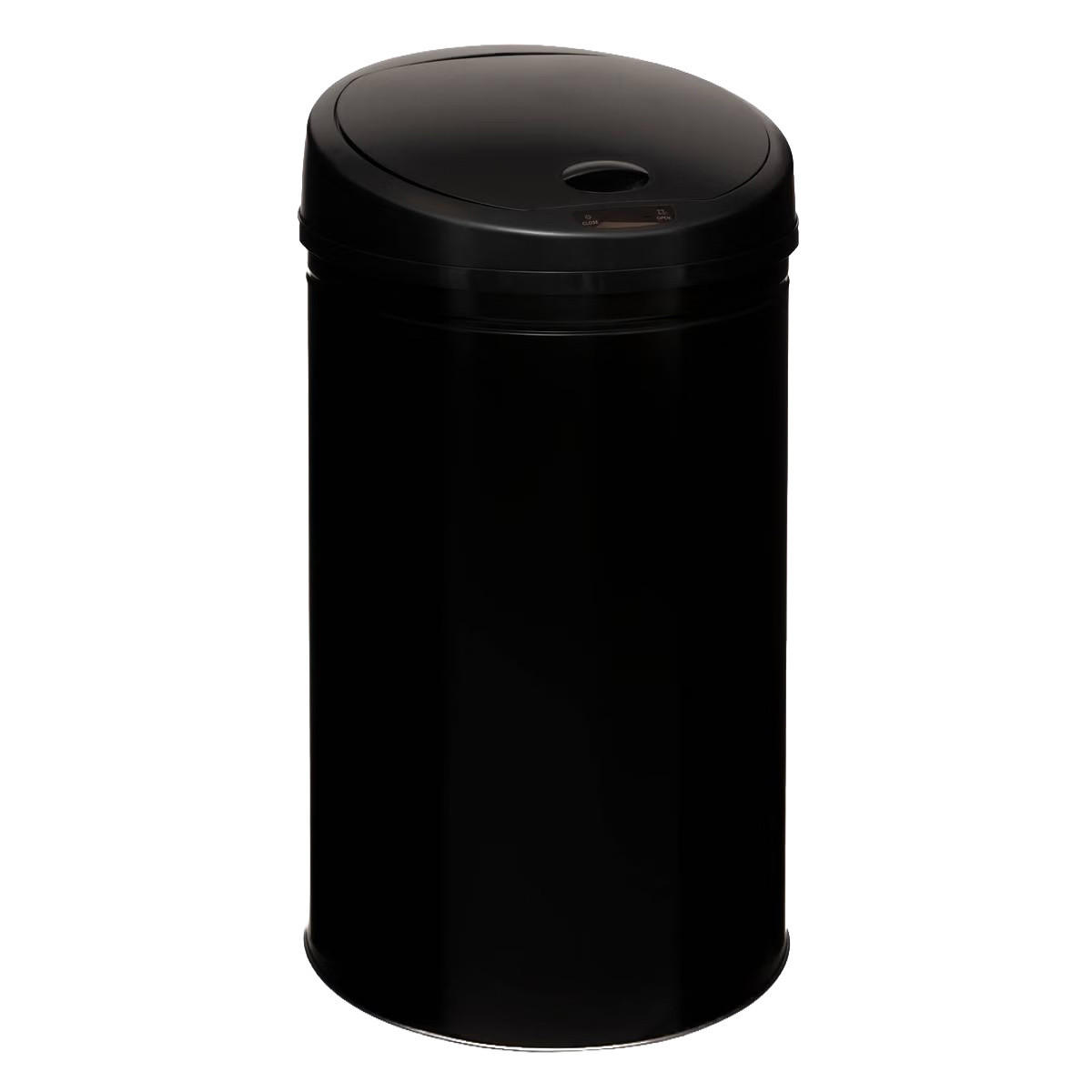 MÜLLEIMER aus Edelstahl 42 l 32/32/62 cm - Schwarz, Metall (32/62/32cm) - 5five Simply Smart