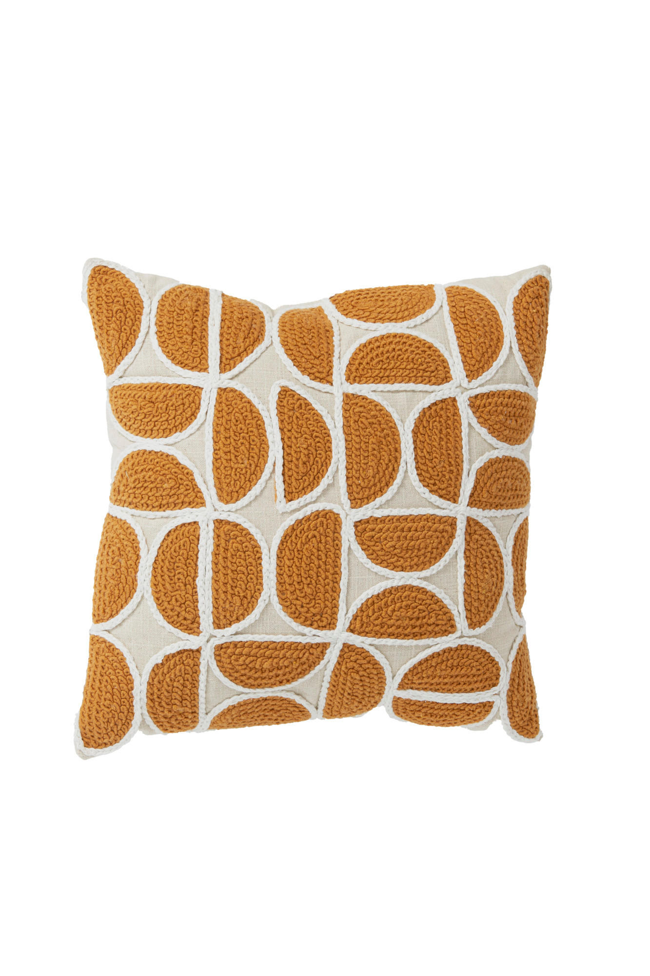 DEKOKISSEN Casco Gelb 45/45/10 cm - Gelb, Textil (45/45cm) - Light & Living