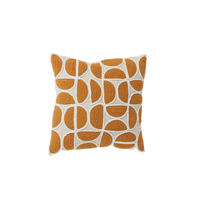 DEKOKISSEN Casco Gelb 45/45/10 cm - Gelb, Textil (45/45cm) - Light & Living