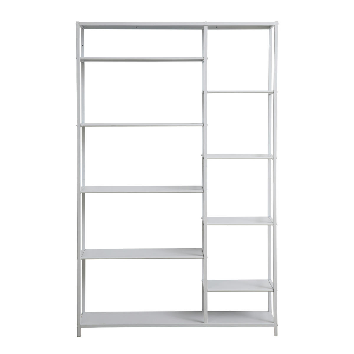 METALLREGAL CALIR Weiß - Weiß, Metall (120/188/29cm) - SVITA