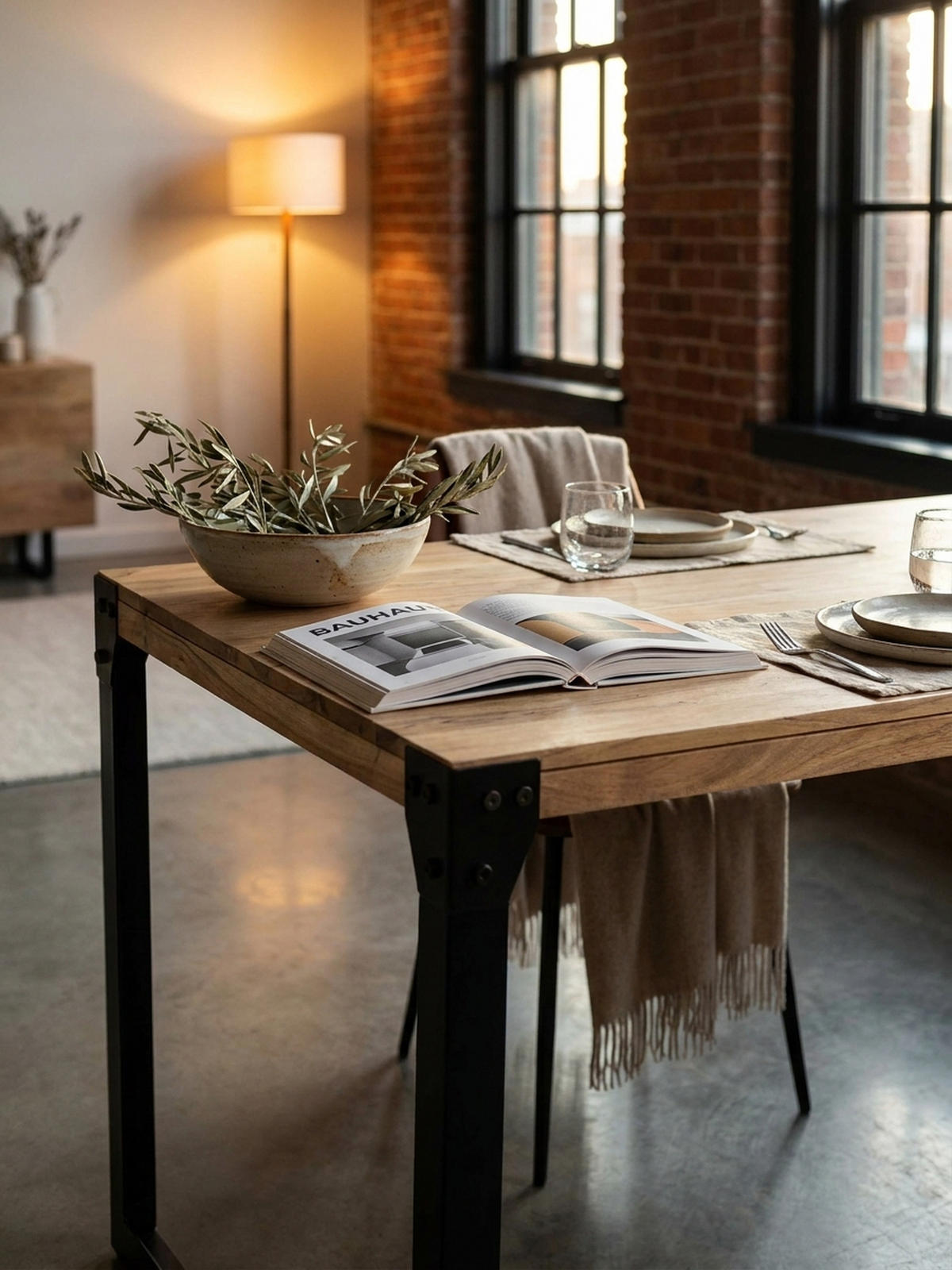 ESSTISCH Massivholz Metall Rechteckig Industrial, Akazie 180x90x76 cm - Schwarz/Akaziefarben, Holz/Metall (90/180/76cm) - KADIMA DESIGN