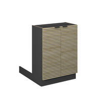 KUCHYŇSKÝ OSTROV Fame-Line Dubový panel - antracitová/barva dubu, kompozitní dřevo (60/82/70cm) - Vicco