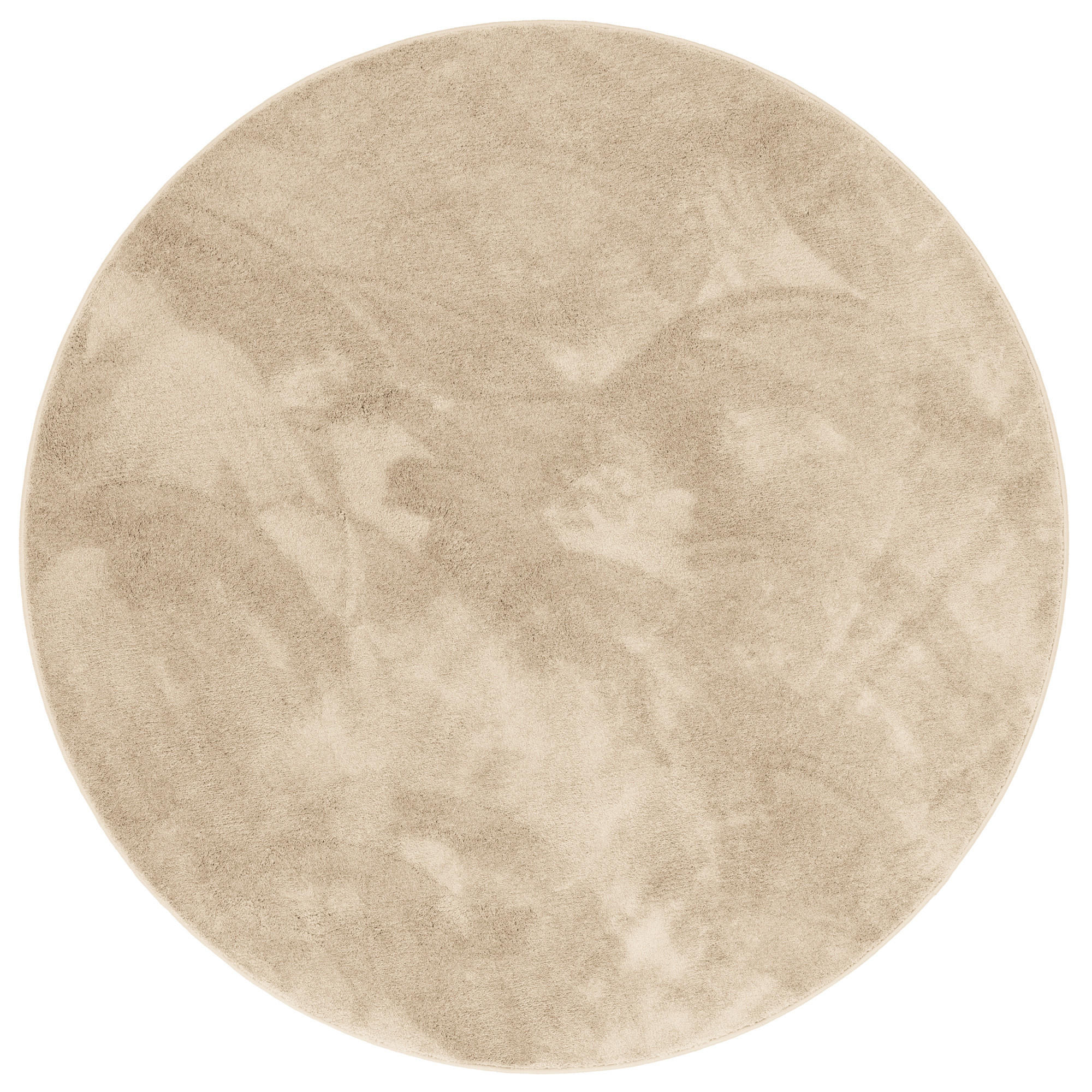 HOCHFLOR LANGFLOR TEPPICH SUPER SOFT MELIA RUND - Beige, Textil (200/200cm) - Pergamon