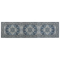 TEPPICHLÄUFER Kottar 300/80 cm - Grau, Kunststoff (80/300cm) - Beliani
