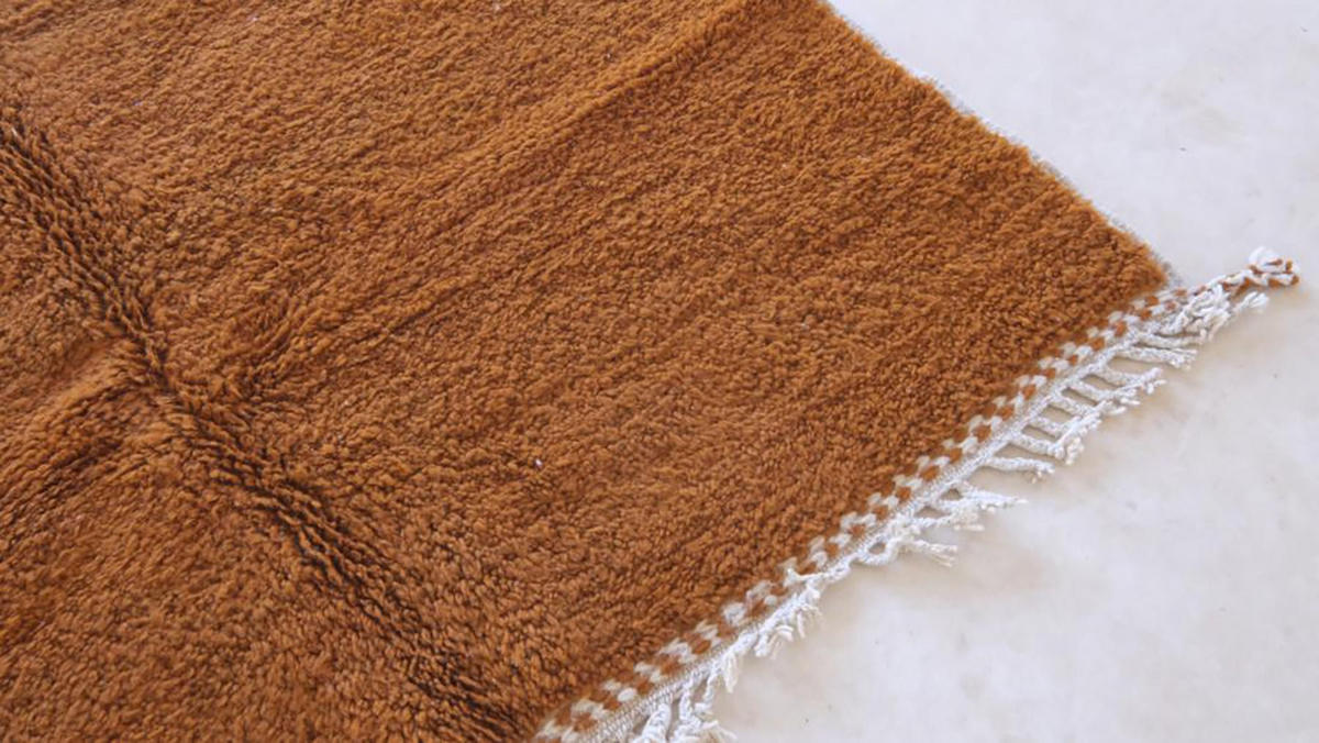 BERBERTEPPICH aus reiner Wolle 164x 257 cm - Braun, Naturmaterialien (164/257cm) - AFK Living