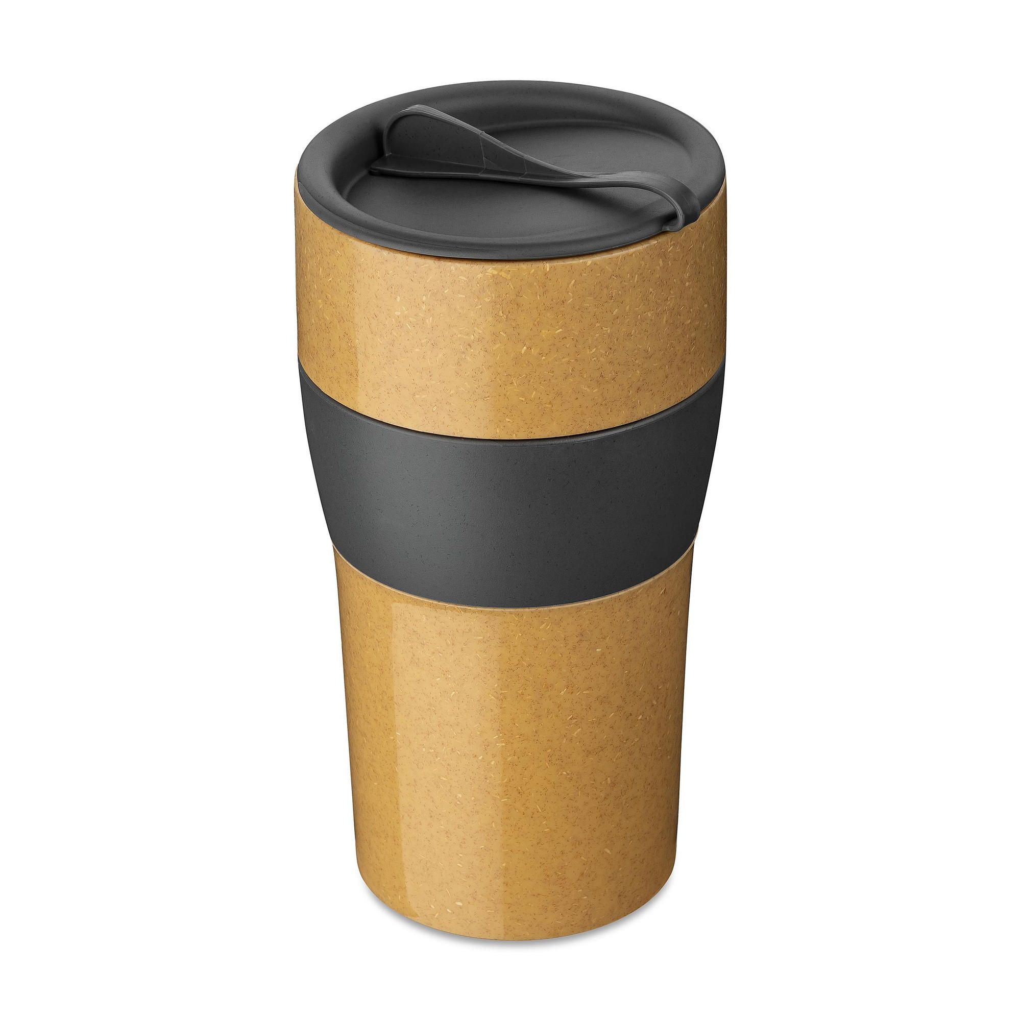 THERMOBECHER Aroma To Go Xl Nature ash grey 700 ml 9,7/9,2/18,5 cm - Anthrazit, Kunststoff (0.7L) - KOZIOL