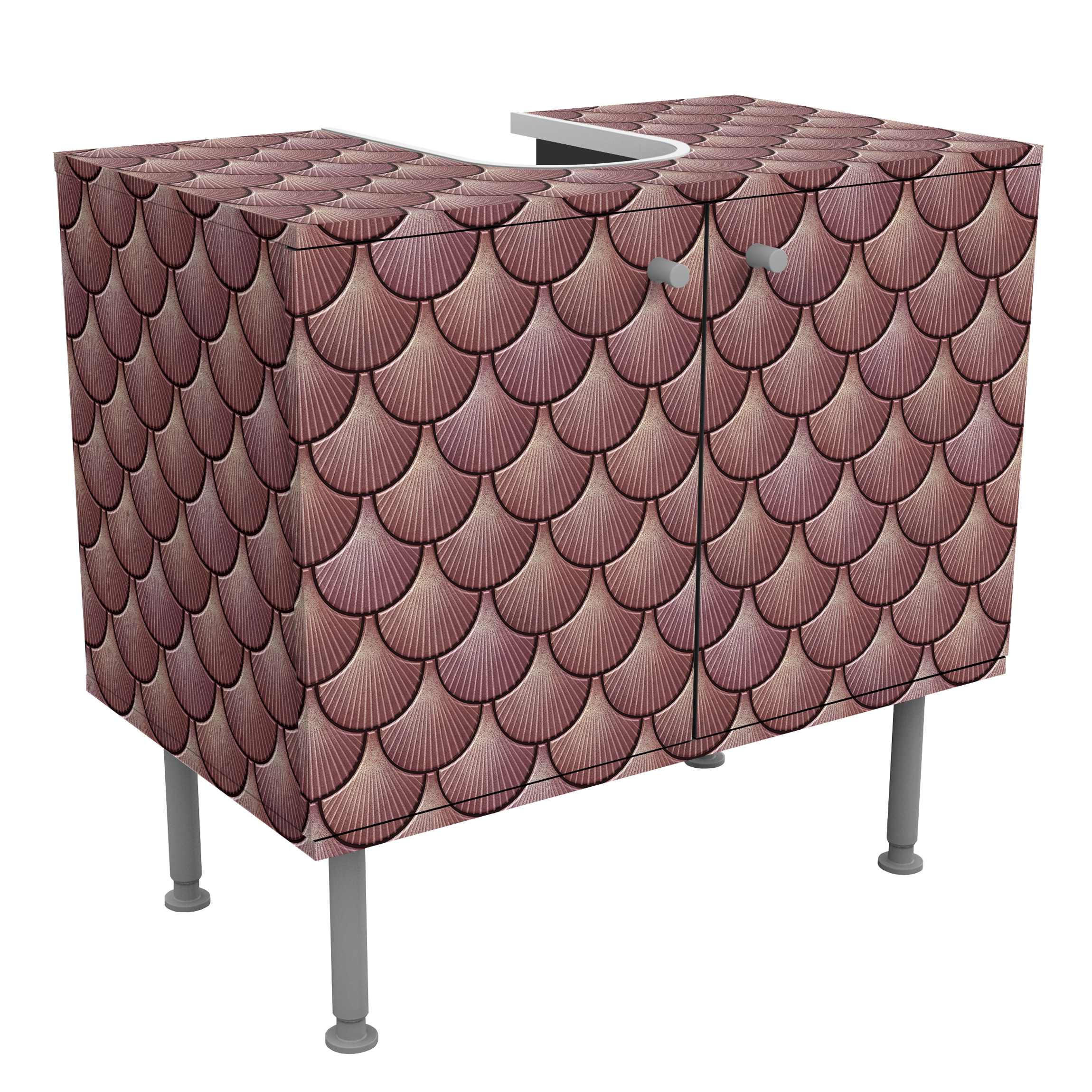Bilderwelten Waschbeckenunterschrank Rosa 60x55x35 cm