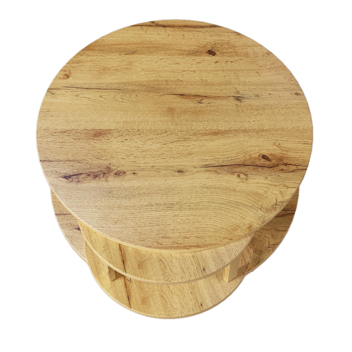 COUCHTISCH 85,2/80/45,2 cm in Natur mit drehbarer Ablage und Stauraum - Naturfarben, Holzwerkstoff (82.5/80/45.2cm) - Flora Grace