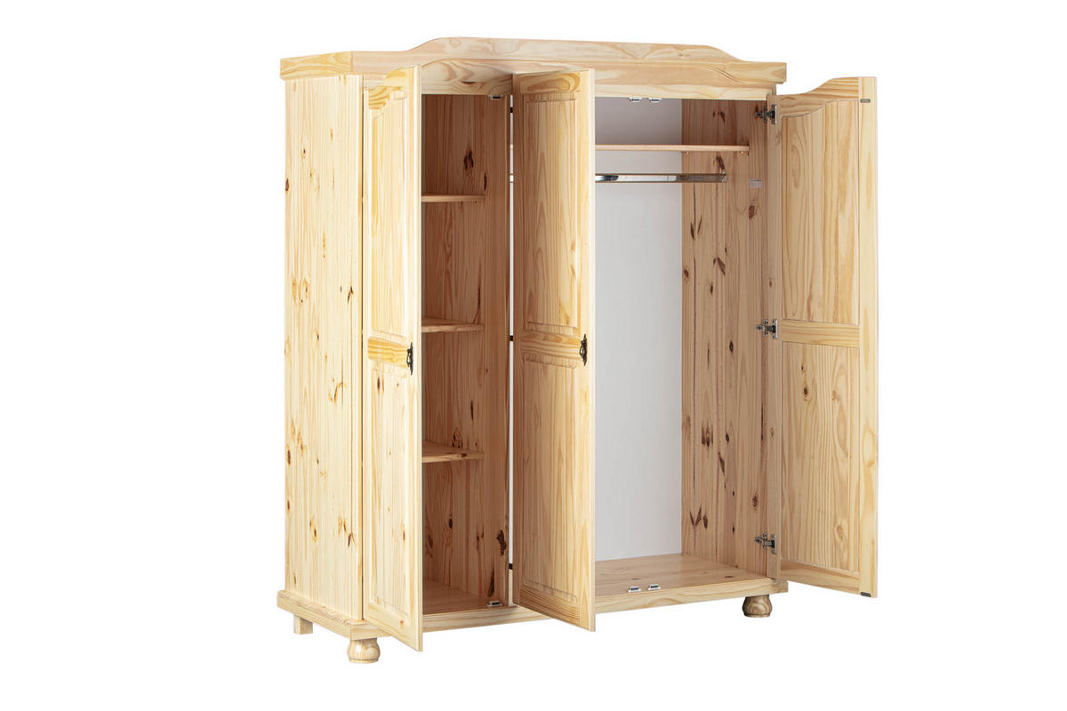 KLEIDERSCHRANK natur - Braun, Holzwerkstoff (150/180/56cm) - ebuy24