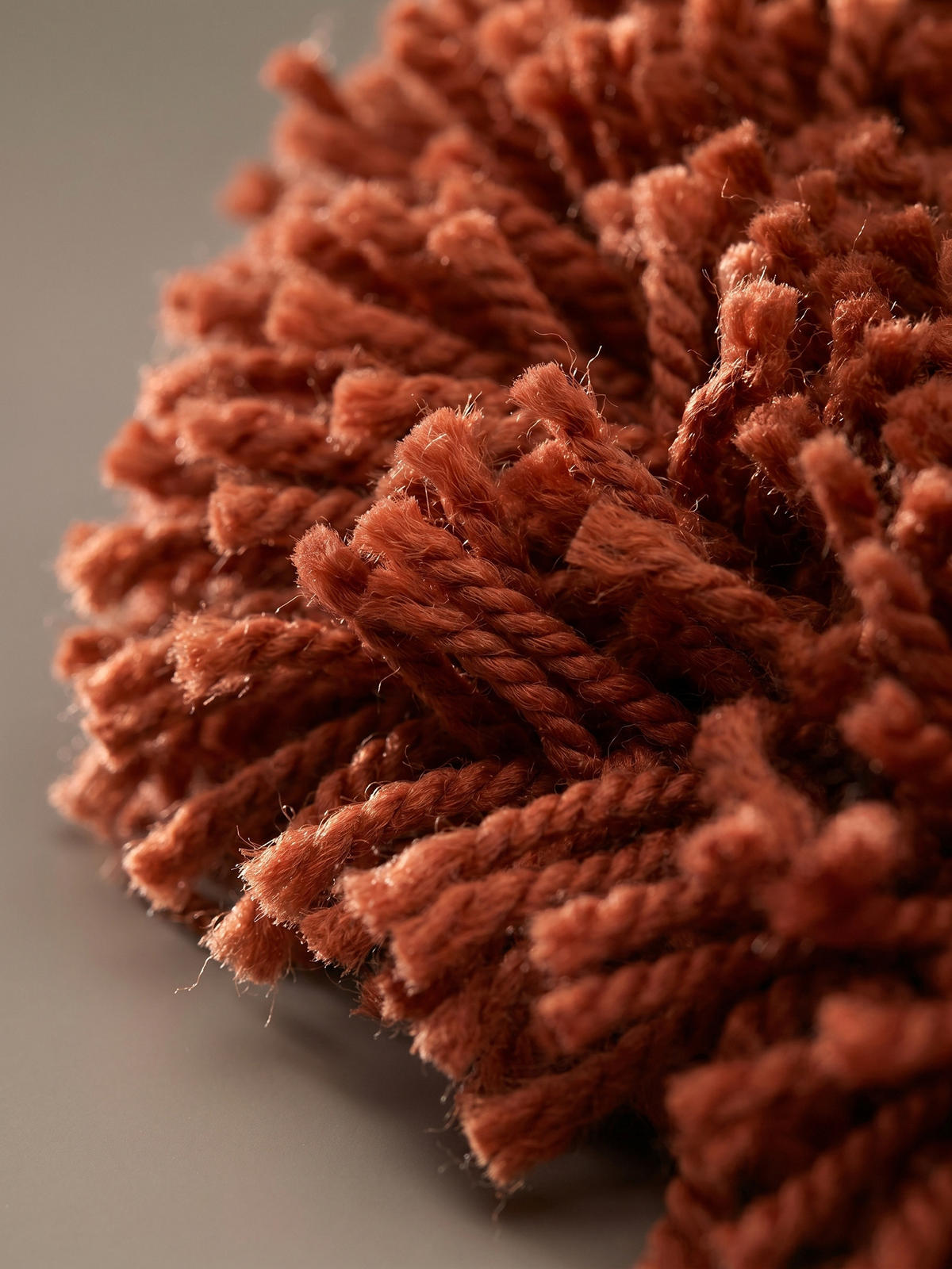 HOCHFLORTEPPICH RHEIN, einfarbig, aus Polypropylen, Terrakotta, 60 x 110 cm - Orange, Textil (60/110cm) - KADIMA DESIGN