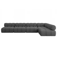 ECKSOFA modulares Sofa Samaro-L3 - 380x190x70 cm Grau Bouclé - Grau, Holzwerkstoff/Textil (380/190cm) - ALTDECOR