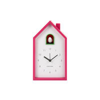 WECKER Modern Cuckoo 12/12/20 cm - Pink, Kunststoff (12/20/12cm) - Karlsson