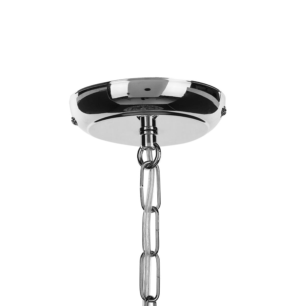 KRONLEUCHTER Entwash 30/30/100 cm - Silberfarben, Metall (30/30/100cm) - Beliani