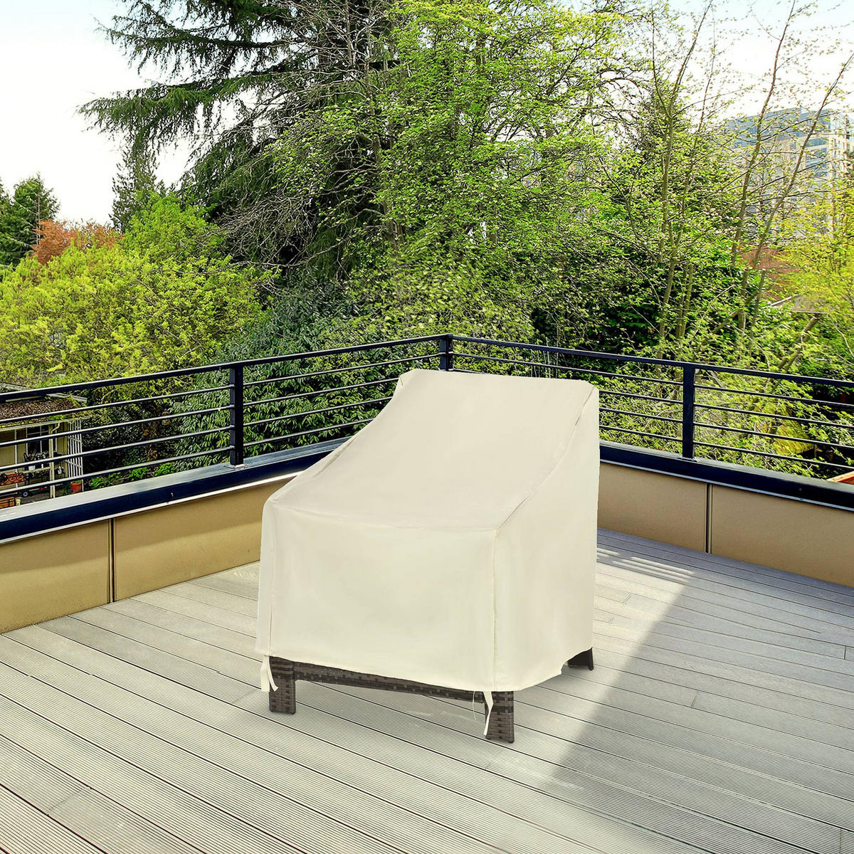 SCHUTZHÜLLE Beige 1 Stück - Beige, Kunststoff/Textil (68/77/87cm) - GiPP