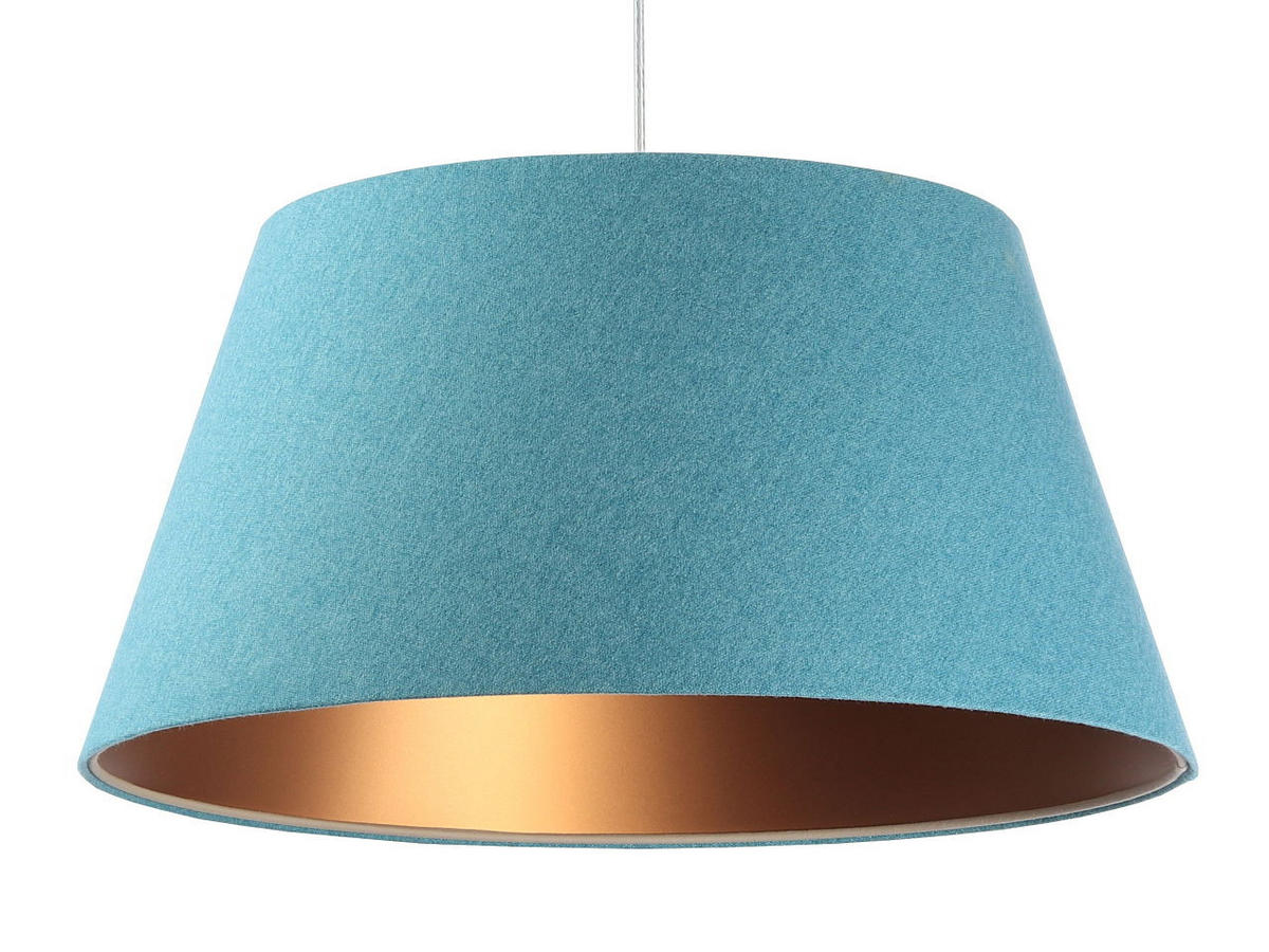 HÄNGELEUCHTE Blau 50/27 cm - Blau/Kupferfarben, Kunststoff (50/1.3/27cm) - ONZENO