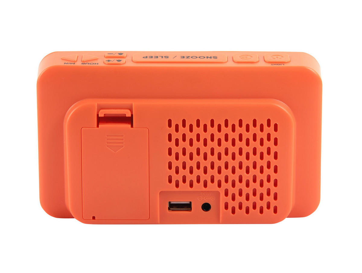 WECKER New Retro 16/4/9 cm - Orange, Kunststoff (4/9/16cm) - Karlsson