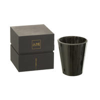 DUFTKERZE NOA - Schwarz - L - 60 Std. - Schwarz, Paraffin (15.5/18.5cm) - J-Line