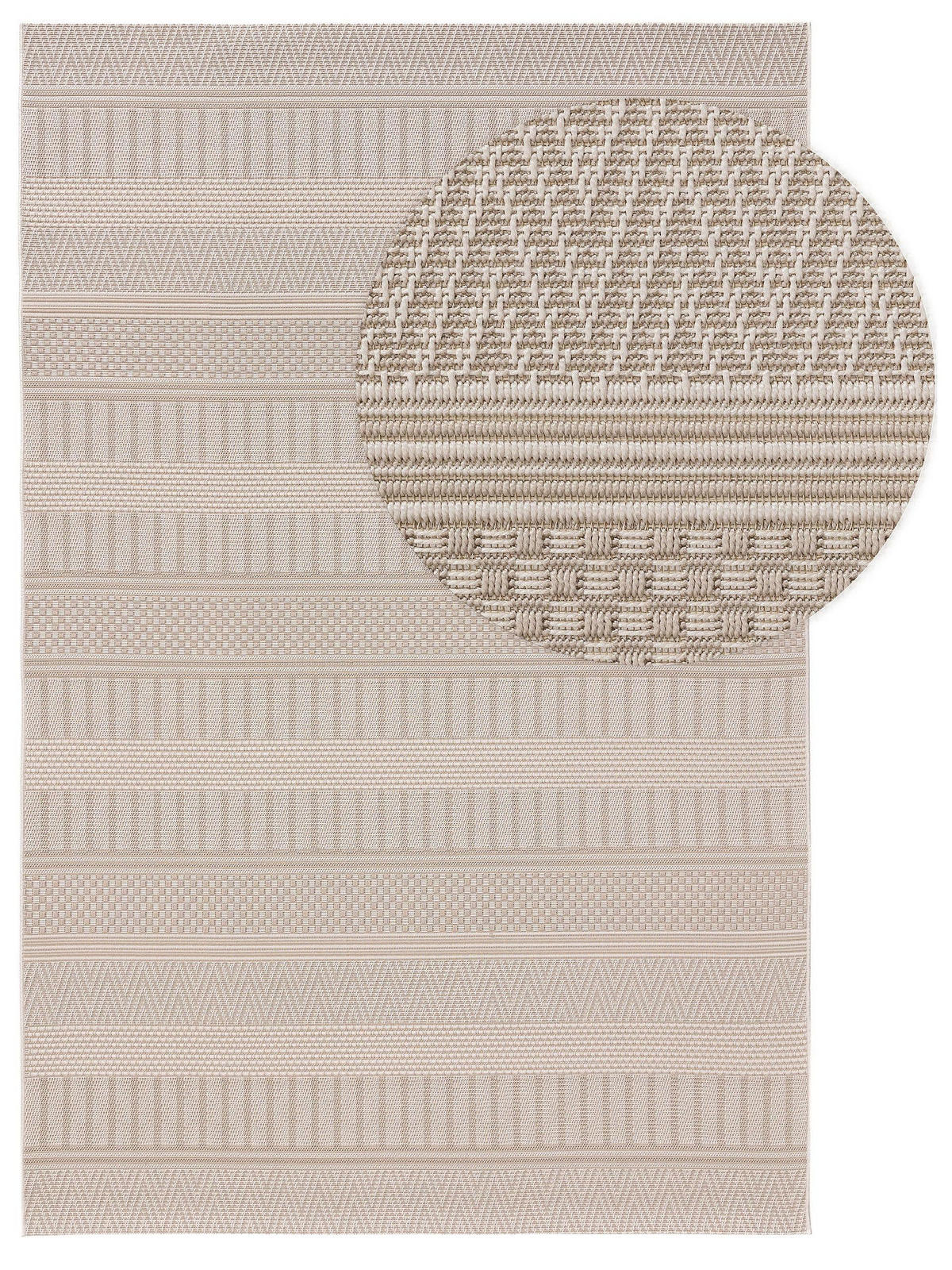 OUTDOORTEPPICH Naoto Beige 120x170 cm - Beige, Textil (120/170cm) - benuta Nest