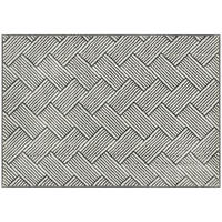 TEPPICH DE-14298 geometrisches Muster, maschinenwaschbar Grau - Hellgrau, Kunststoff (140/200cm) - ComfortXL