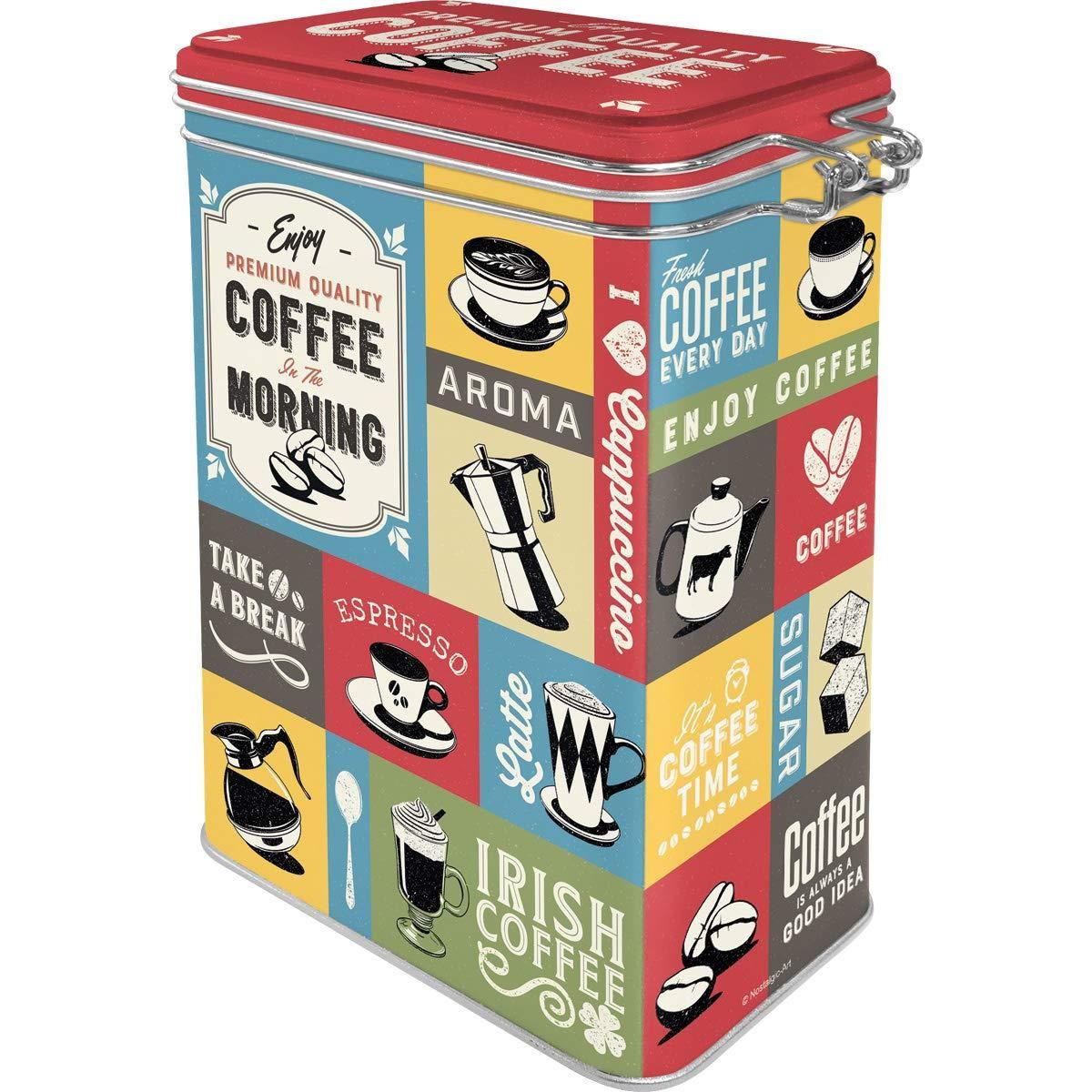 AROMADOSE Coffee & Chocolate Coffee Collage - Multicolor, Metall (11/17.5/7.5cm) - Nostalgic-Art