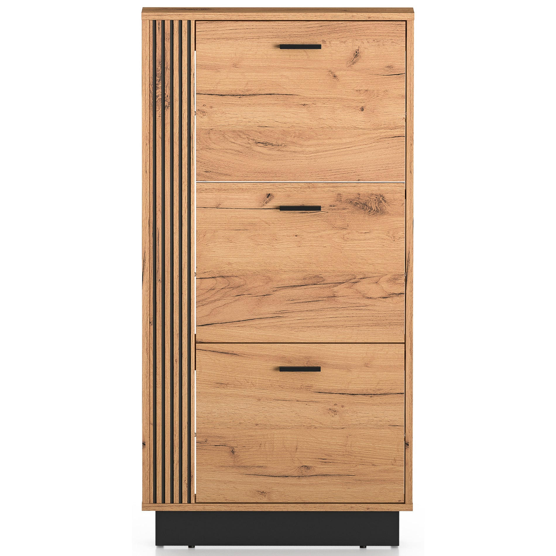 SCHUHSCHRANK Vasco Eiche 60 cm - Eichefarben, Holzwerkstoff (60/119.1/14.7cm) - Homebook