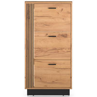 SCHUHSCHRANK Vasco Eiche 60 cm - Eichefarben, Holzwerkstoff (60/119.1/14.7cm) - Homebook
