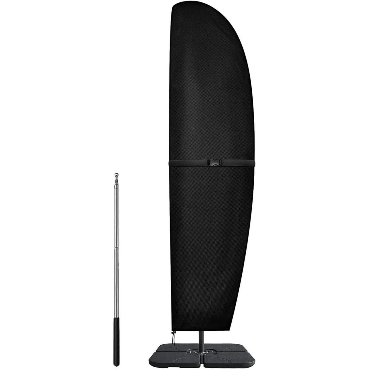 XXXLutz Ampelschirm Schwarz 48x205x57 cm