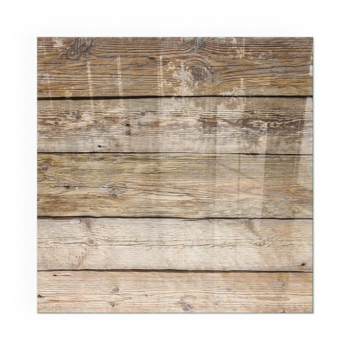 GLASPLATTE für Kamin 60x60 cm - Beige, Glas (60/60/0.4cm) - TULUP