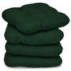 STUHLKISSEN Lisa 40/40/8 cm Dunkelgrün 4tlg - Dunkelgrün, Textil (40/40cm) - Beautissu 