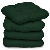 STUHLKISSEN Lisa 40/40/8 cm Dunkelgrün 4tlg - Dunkelgrün, Textil (40/40cm) - Beautissu 