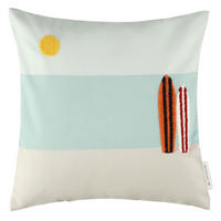 KISSENHÜLLE SURF - Blau, Textil (40/40cm) - Tom Tailor
