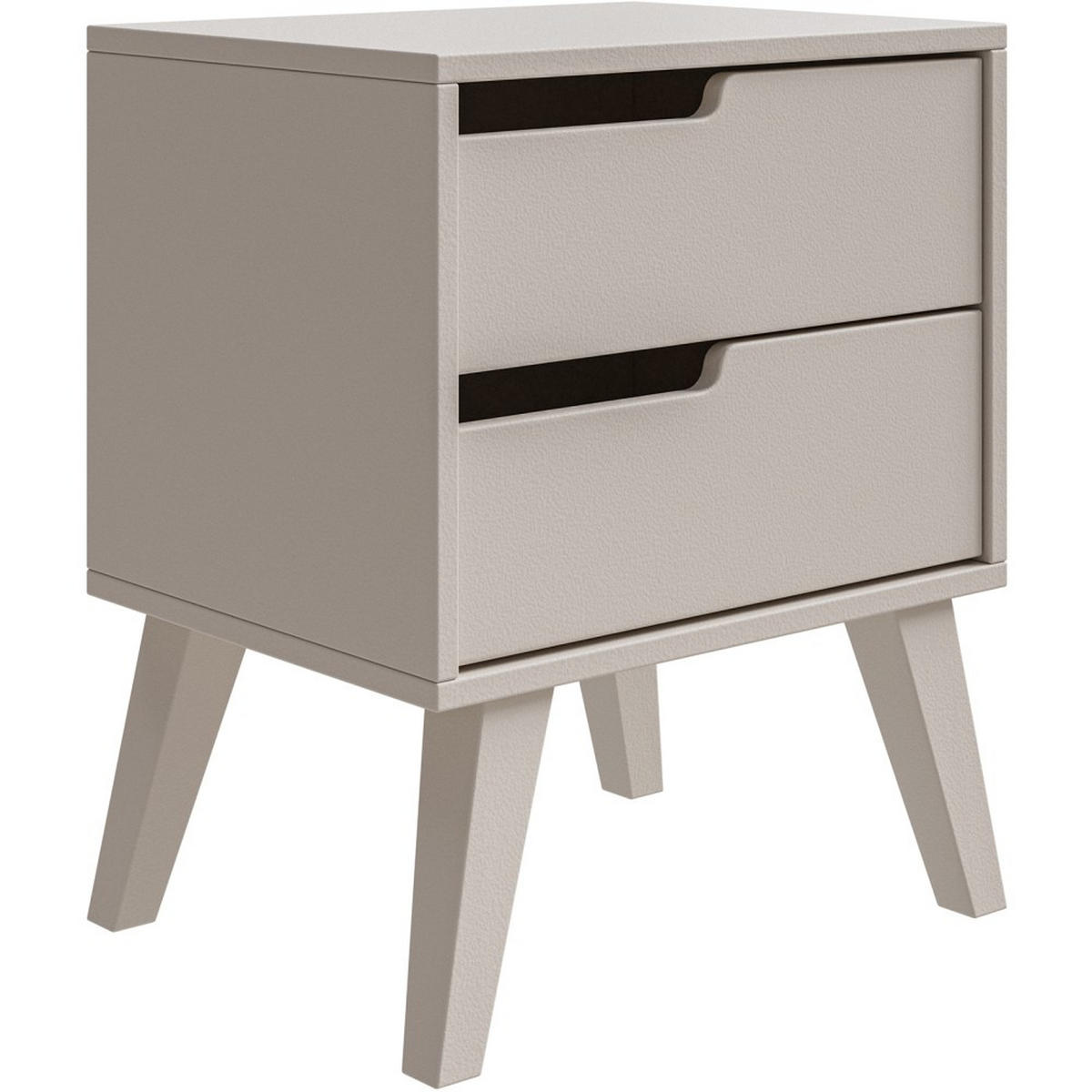 NACHTTISCH Norel mit 2 Schubladen, Links, Kaschmir - Kaschmir, Holz/Holzwerkstoff (45/55/35cm) - Beautysofa