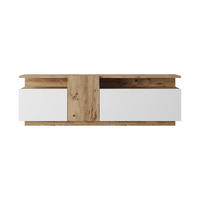 LOWBOARD Hellbraun Weiß 29,5/150/46,5 cm - Braun, Holzwerkstoff (150/46.3/29.5cm) - Mobili Rebecca