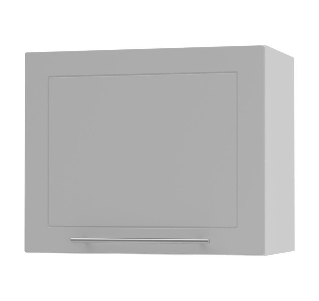 KLAPPHÄNGESCHRANK Kvantum W8/60 Dust Grey Matt / Weiß Matt 60 / 32,5 / 50cm - Weiß/Grau, Holz/Holzwerkstoff (60/50/32.5cm) - Feldmann-Wohnen