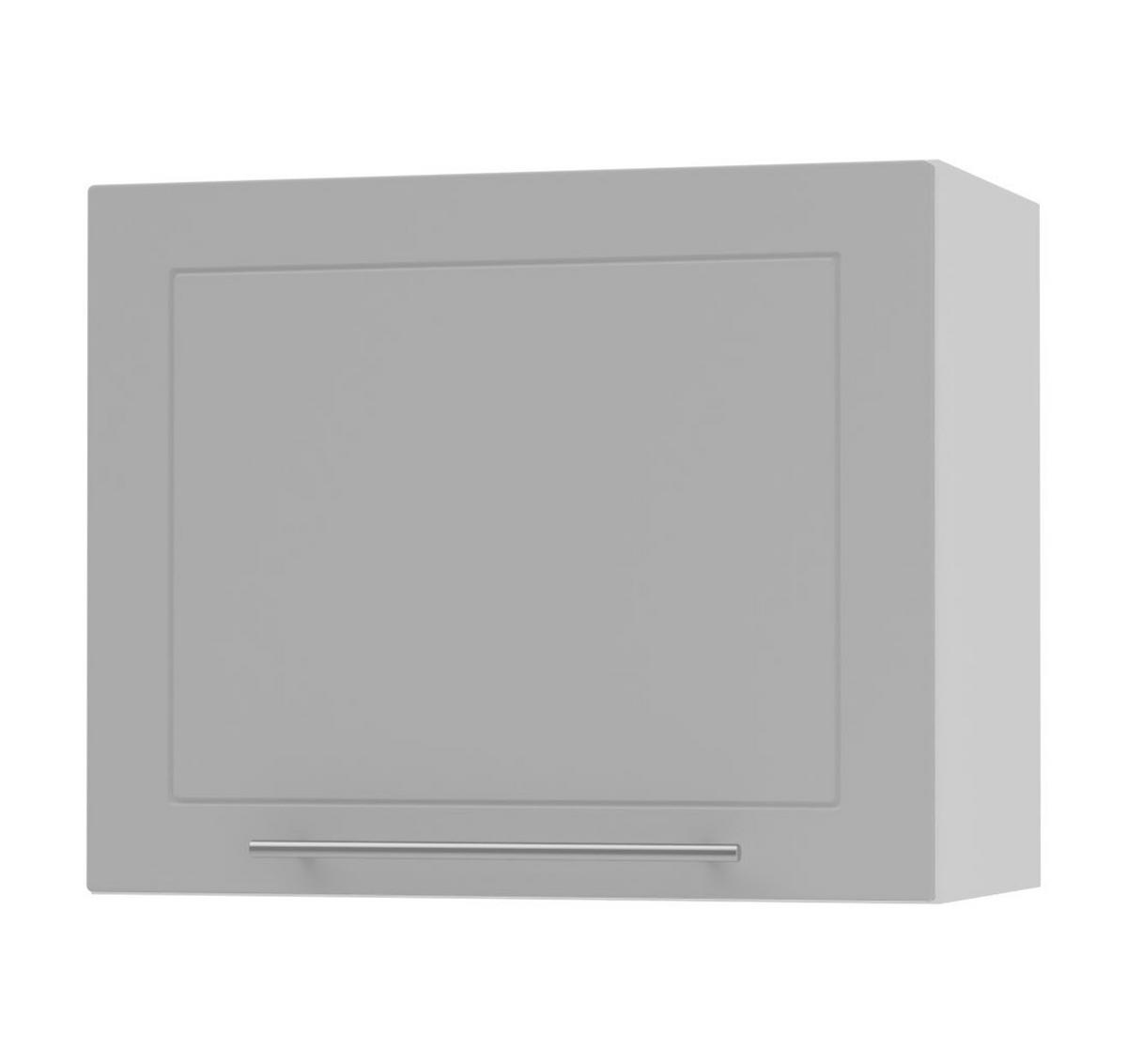 KLAPPHÄNGESCHRANK Kvantum W8/60 Dust Grey Matt / Weiß Matt 60 / 32,5 / 50cm - Weiß/Grau, Holz/Holzwerkstoff (60/50/32.5cm) - Feldmann-Wohnen