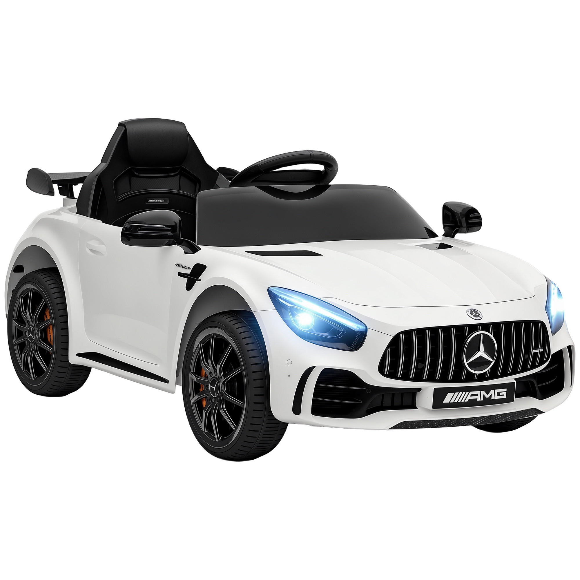 ELEKTRO-KINDERAUTO DE-06269 Mercedes-AMG lizenziert mit Fernbedienung Weiß - Weiß, Kunststoff/Metall (108/67/46cm) - ComfortXL