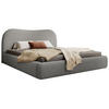 POLSTERBETT SIMSALO Dunkelgrau 180x200 cm - Dunkelgrau/Schwarz, Holz/Textil (180/200cm) - Selsey
