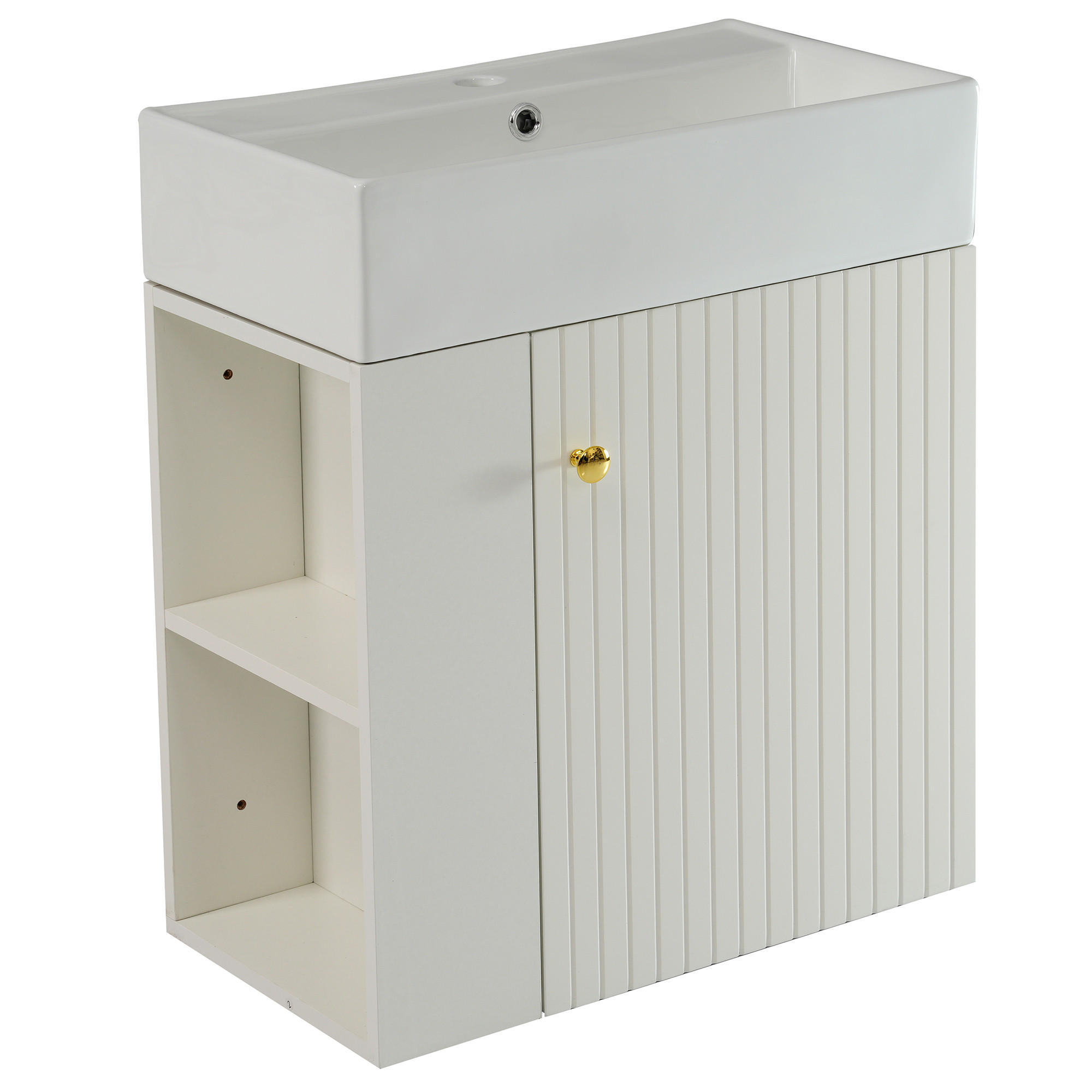 Parafta Home Badmöbel Weiß 31x66x55 cm