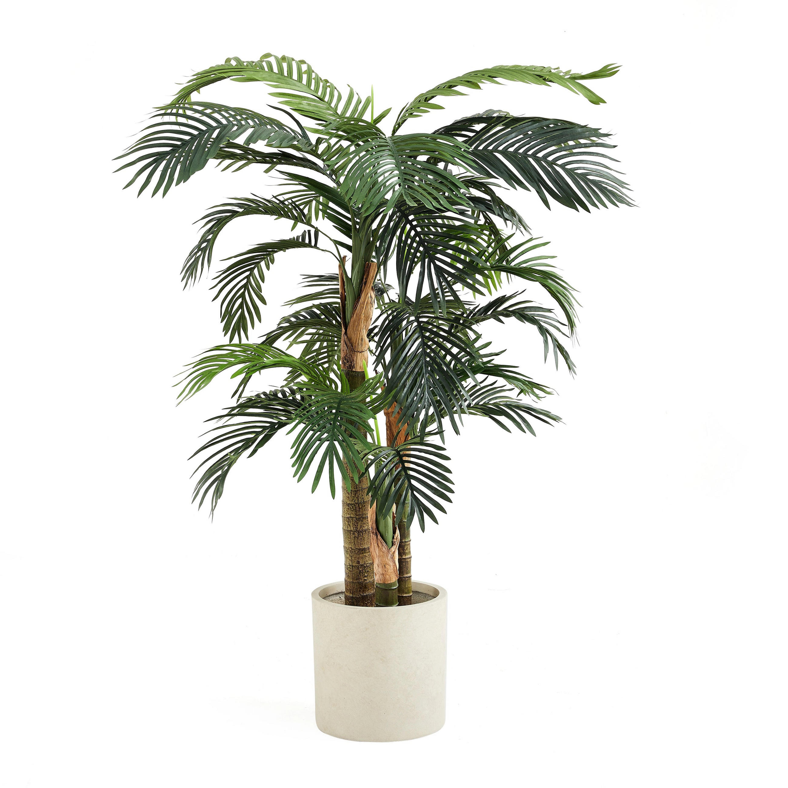 KUNSTBAUM Künstliche Goldfruchtpalme – Saphira 150 cm - Grün, Kunststoff (150cm) - aplanta