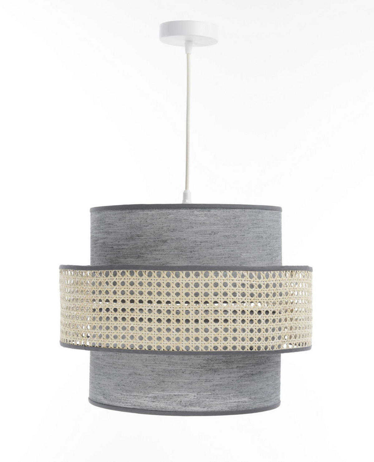 HÄNGELEUCHTE Grau 40/35 cm - Beige, Kunststoff (40/1/35cm) - ONZENO