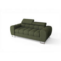 SOFA 2-sitzer Bastien In Stoff Aragon - Grün, Holzwerkstoff/Textil (195/95/97cm) - Fun Möbel