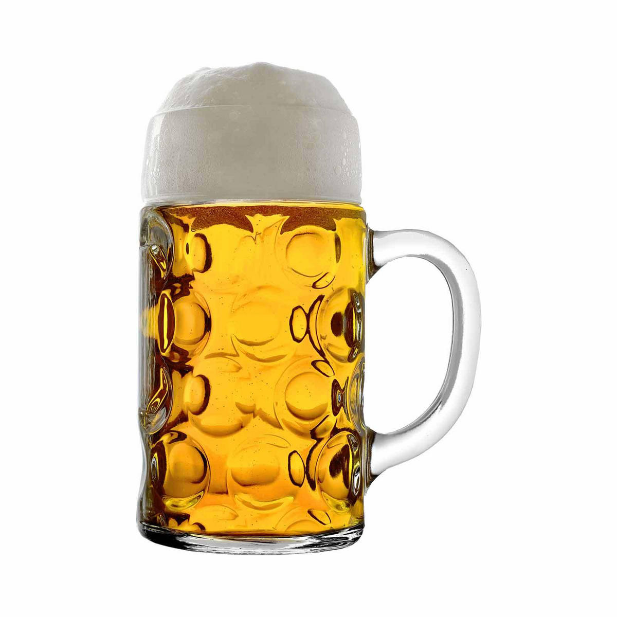 BIERKRÜGE Isar transparent 0,5l + 1l 4er Set - Transparent, Glas (0.001L) - Stölzle Lausitz