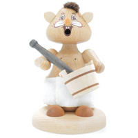 RAUCHFIGUR Hamster Saunagänger 13 cm - Multicolor, Holz (8/13/0.1cm)