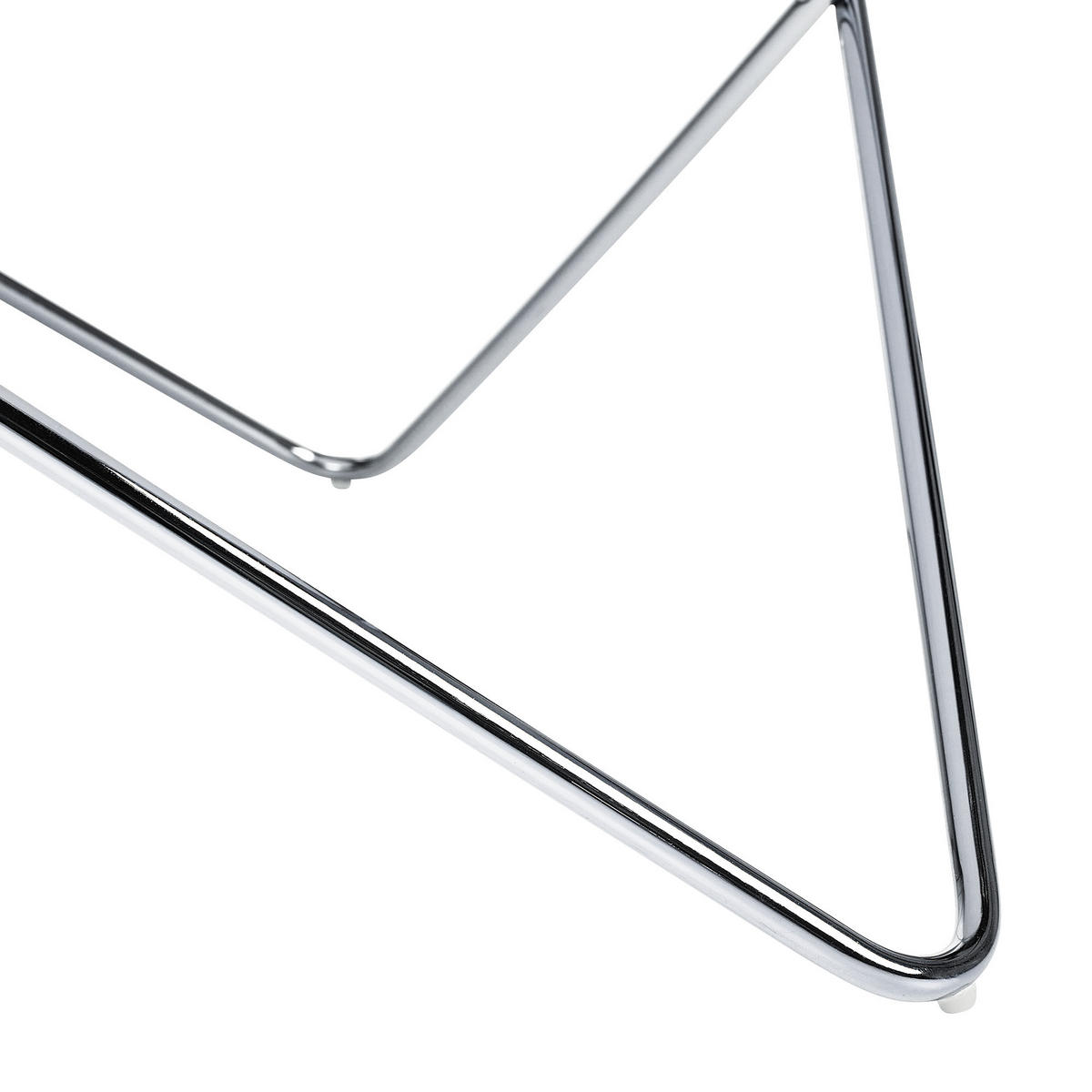 COUCHTISCH Marmor Optik weiß/silber 80 cm Meridian - Silberfarben/Weiß, Glas (80/80/40cm) - Beliani